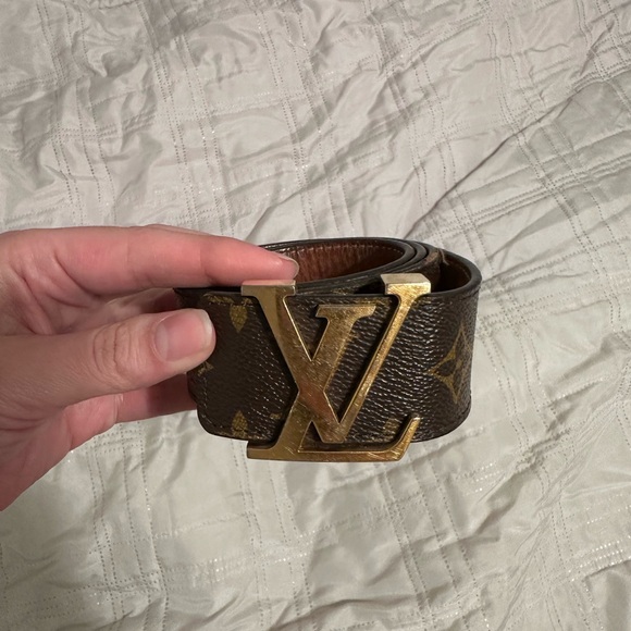 Louis Vuitton Brown and Gold Men's Belt - Picture 1 of 2